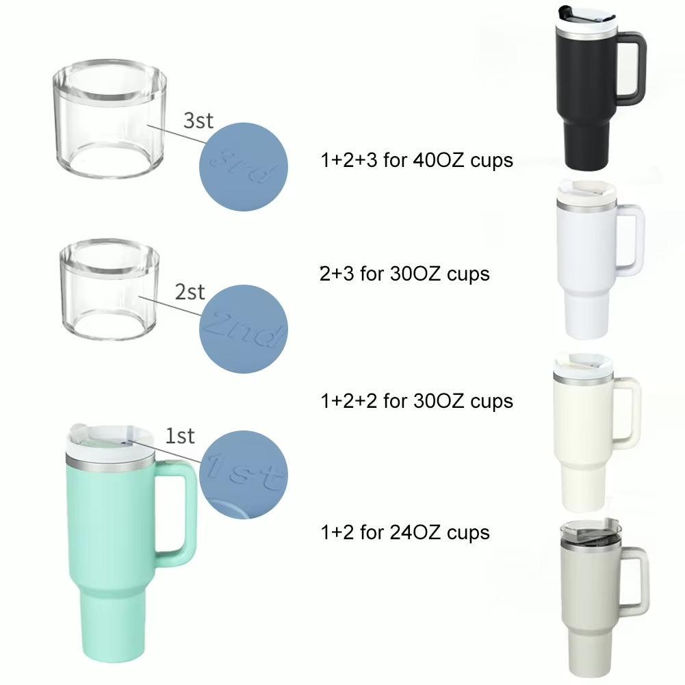 Eiswürfel Silikon Formen für Thermo Becher (3er Zylinder)
