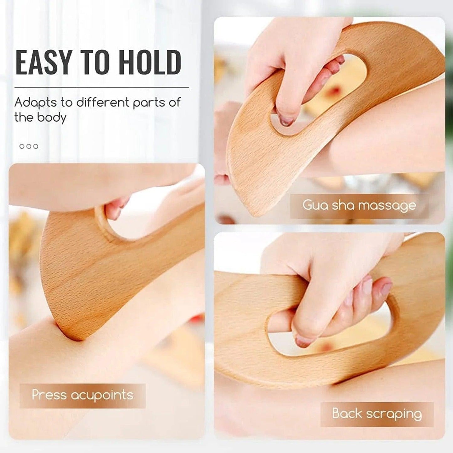 Cellulite Massagegerät aus Holz für Beine und Körper