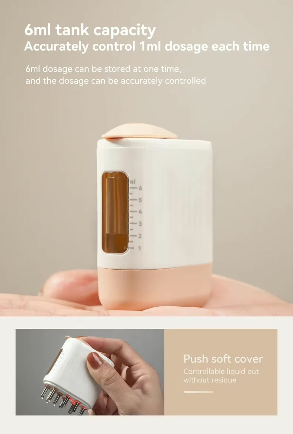 Hair Oiling Infrarot Vibration Massagegerät für die Kopfhaut