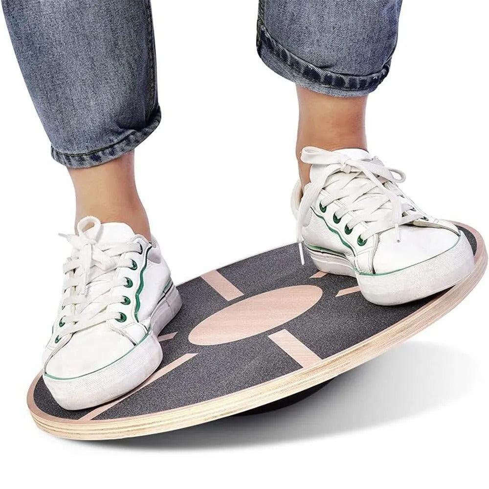 Balance Board aus Holz mit rutschfester Oberfläche