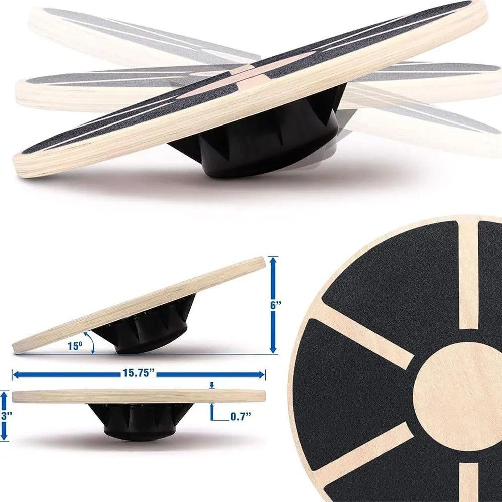 Balance Board aus Holz mit rutschfester Oberfläche