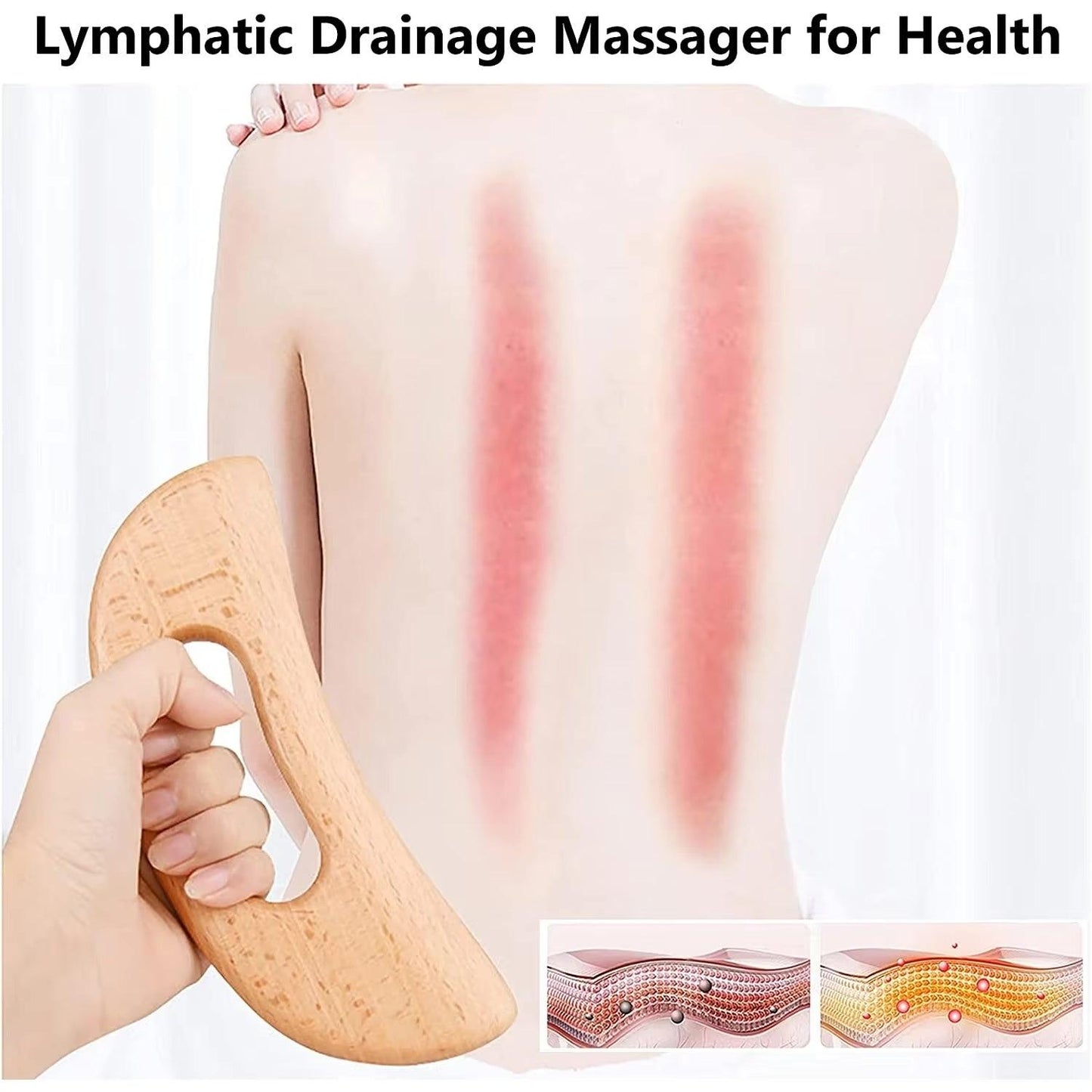 Cellulite Massagegerät aus Holz für Beine und Körper