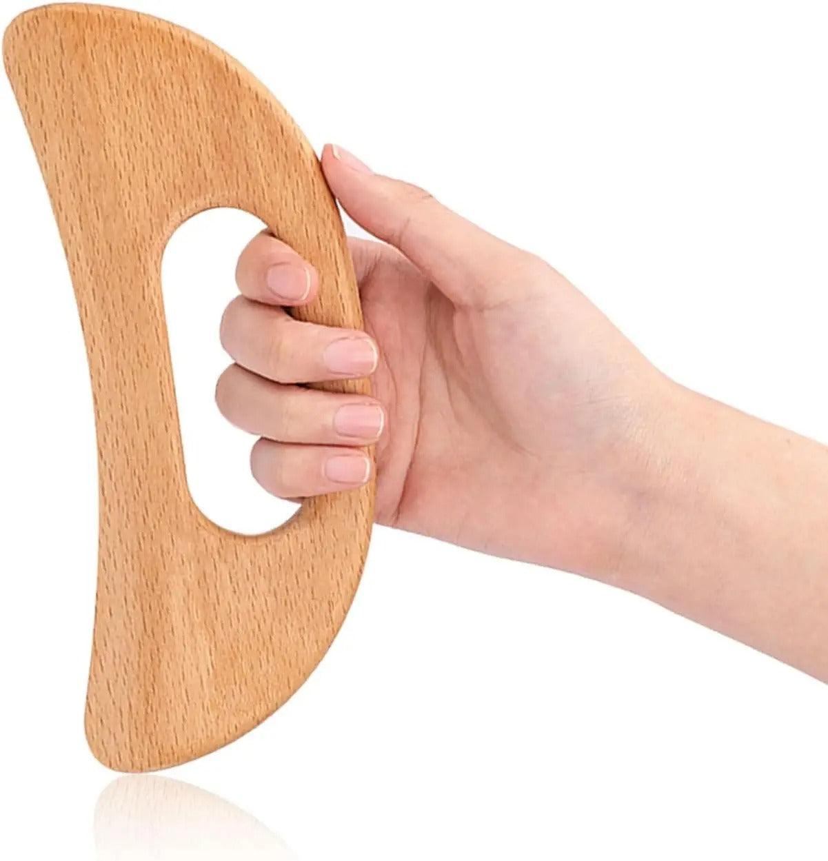 Cellulite Massagegerät aus Holz für Beine und Körper