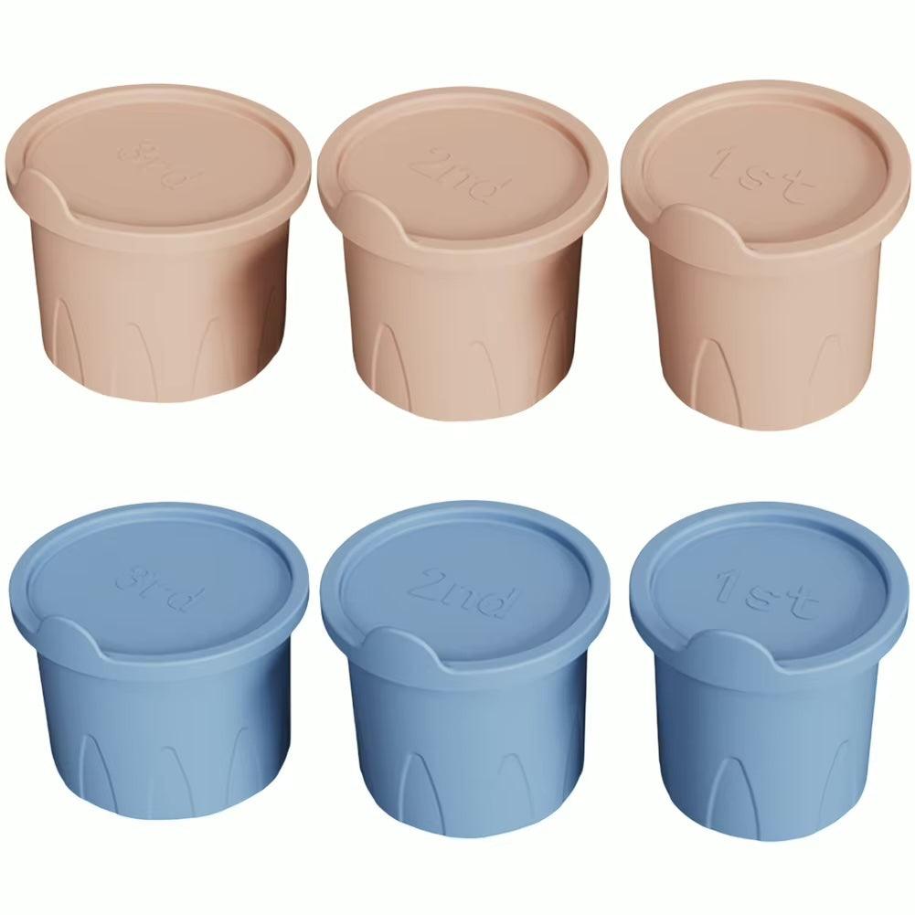 Eiswürfel Silikon Formen für Thermo Becher (3er Zylinder)