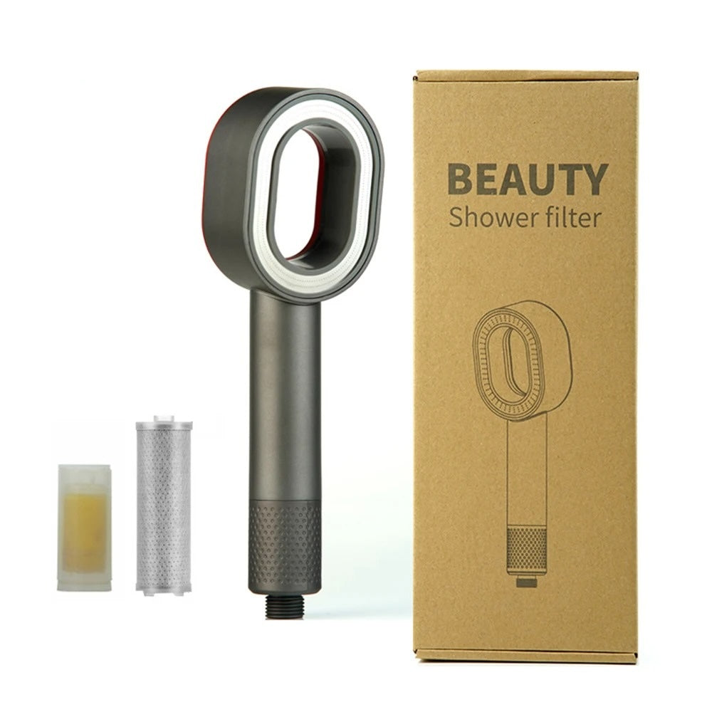 Duschkopf mit Duft- und Kohlefaser-Filterelement für gesunde Haut und Haare