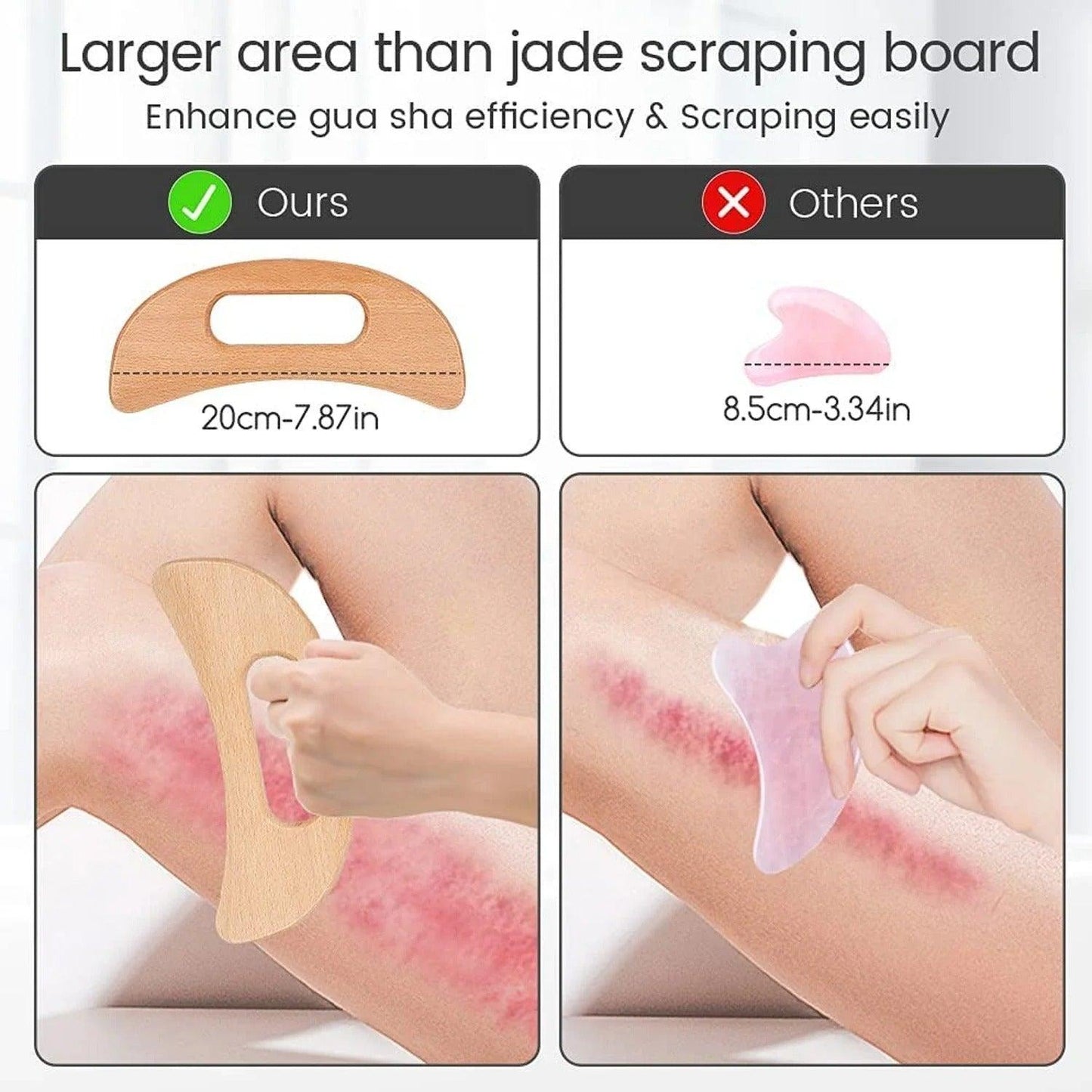Cellulite Massagegerät aus Holz für Beine und Körper
