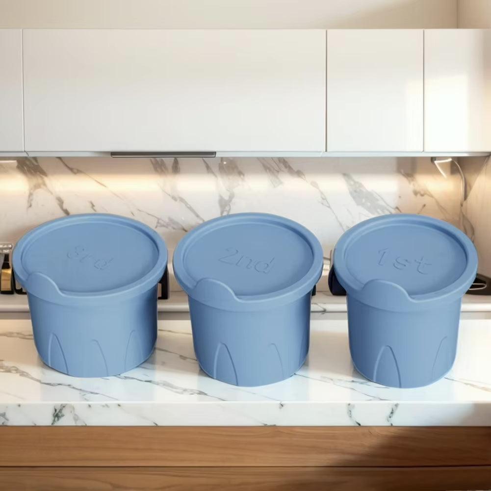 Eiswürfel Silikon Formen für Thermo Becher (3er Zylinder)
