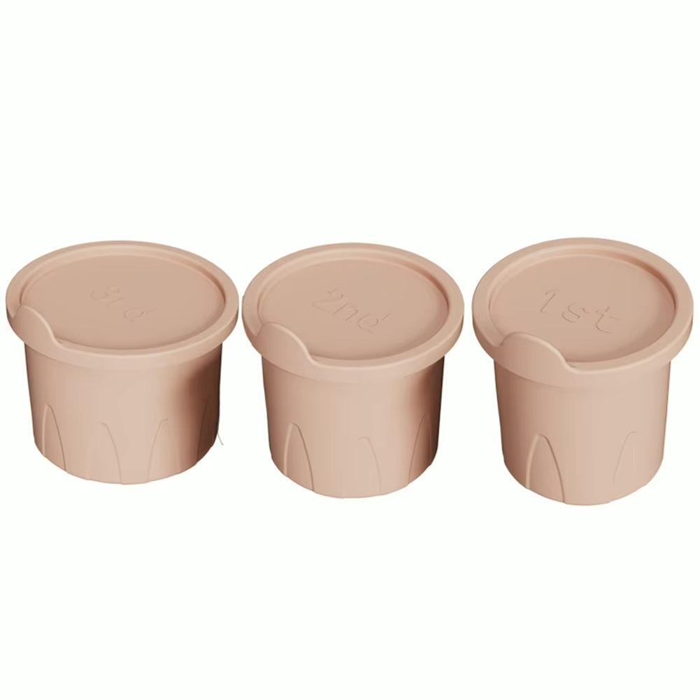 Eiswürfel Silikon Formen für Thermo Becher (3er Zylinder)